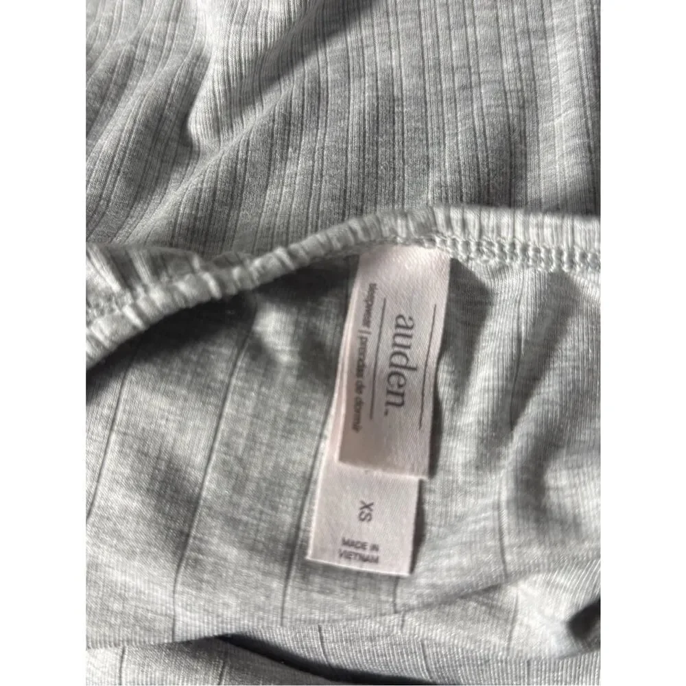 Auden Ribbed Pajama Skirt Gray Size XS Lounge Sleep Maxi Skirt NWOT Soft Stretch
